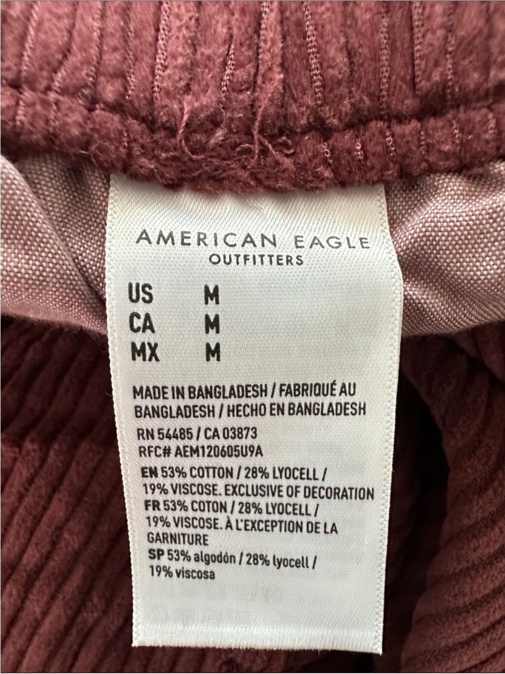 American Eagle NEW Stretch Corduroy Low-Rise Baggy Wide-Leé Pant - Picture 12 of 16
